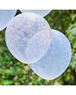 Imagen de Globos Floral Transparente Pastel Látex (5 unidades)