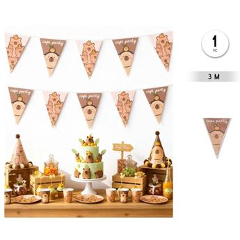 Picture of Guirnalda Capibara Capi Party 3 m Cartón con Cinta de Tela