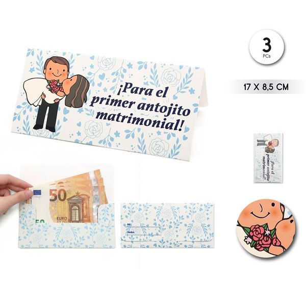 Imagen de Sobres para Dinero Boda Original (3uds)