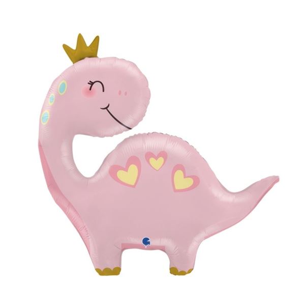 Imagen de Globo Foil Dinosaurio Rosa (69cm)