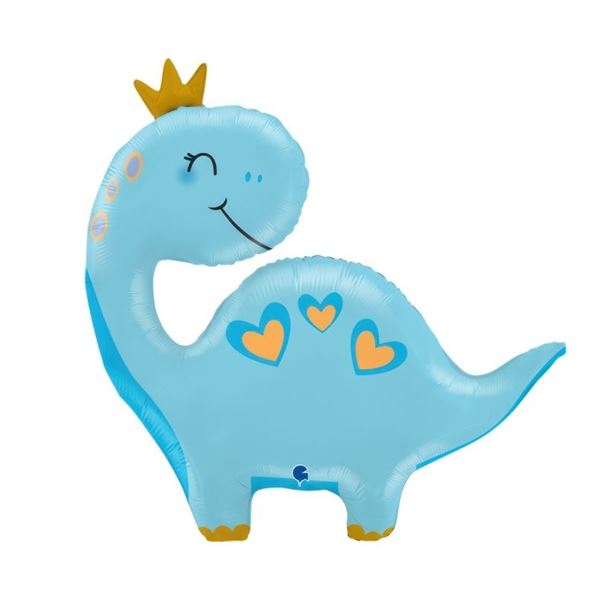 Imagen de Globo Foil Dinosaurio Azul (69cm)