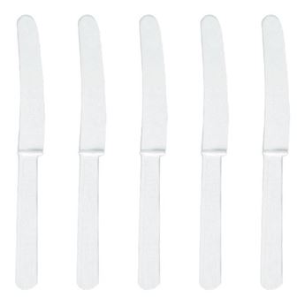 Imagens de Cuchillos Blancos Reutilizables (10 uds)