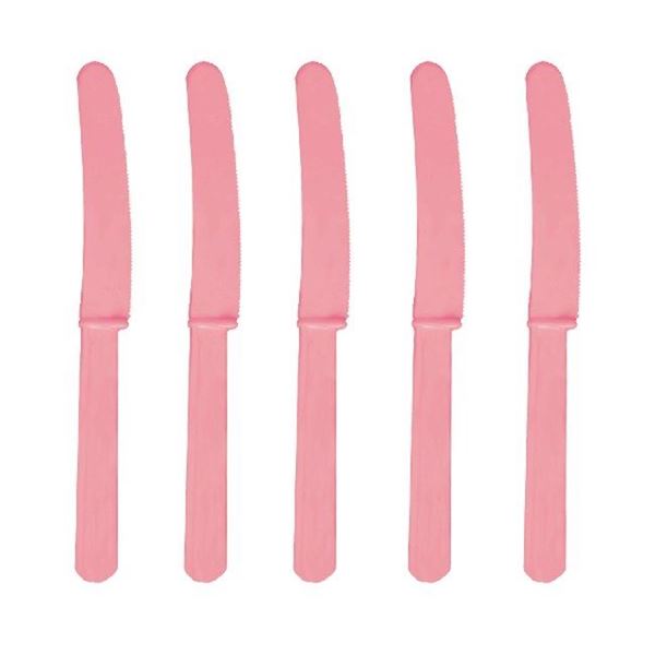 Picture of Cuchillos Rosa Pastel Reutilizables (10 uds)