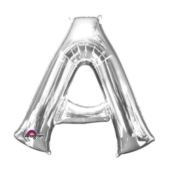 Imagens de Globo Letra A Plateada Gigante