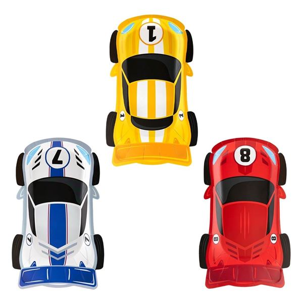 Picture of Platos Carreras Racing cartón Mix (6uds)