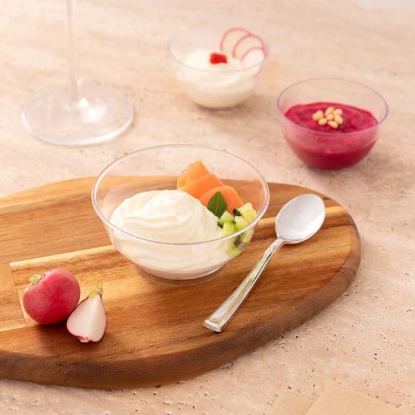 Imagen de Boles Redondos Catering Transparentes 10,1 x 4,5cm (25 unidades)