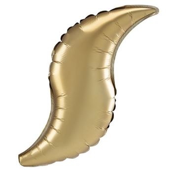 Imagen de Globo Curva Dorado Satín 91cm (3 unidades)