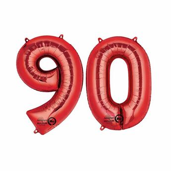 Imagen de Globo Número 90 Rojo Gigante (86cm)