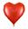 Imagen de Globo Corazón Rojo Foil XXL 136x129cm