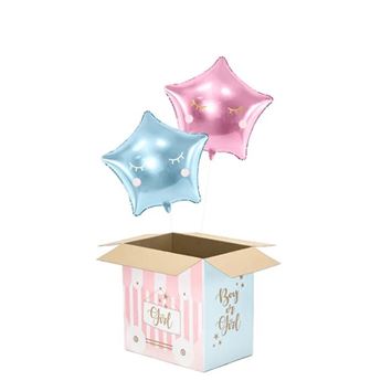 Imagen de Caja Revelación de Sexo Niño o Niña XXL Cartón 60 x 40 x 60