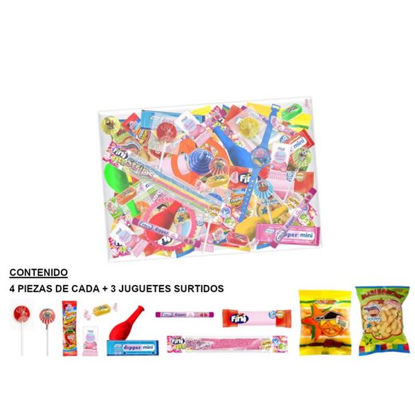 Imagen de Bolsa Chuches y Relleno Piñata 50 Piezas (Sin gluten)