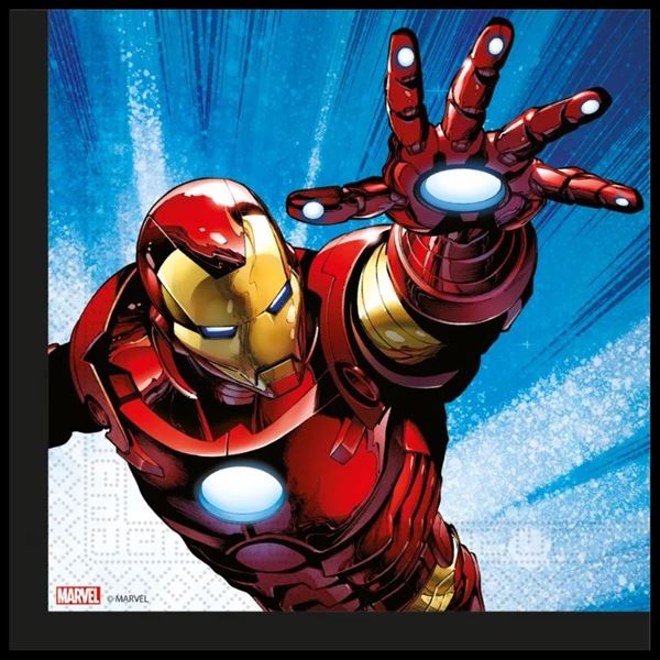 Imagen de Servilletas Los Vengadores Marvel 33cm (20uds)