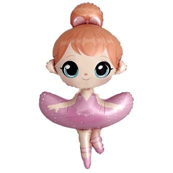 Imagen de Globo Niña Bailarina Grande Foil (100cm x 60cm)