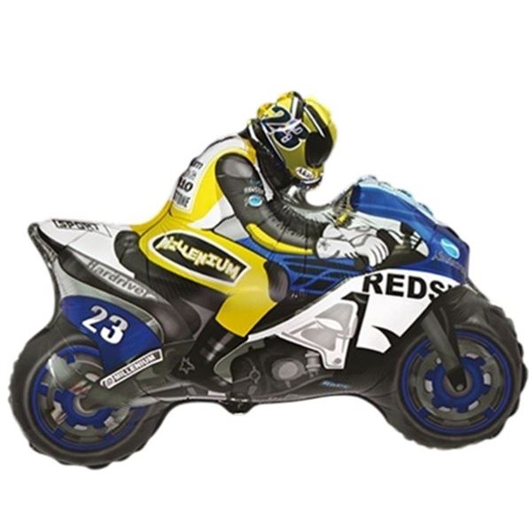 Imagens de Globo Moto de Carreras Azul (90cm)