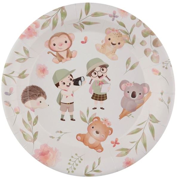 Imagens de Platos Safari Infantil cartón 22cm (10 uds.)