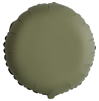 Imagen de Globo Círculo Verde Oliva Mate Foil (45cm)