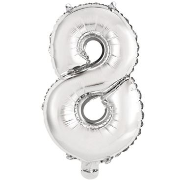 Imagens por categoria GLOBOS NÚMEROS PLATA MINI AIRE