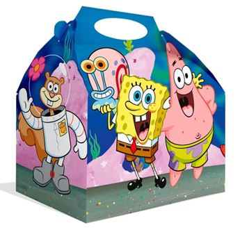 Picture of Caja Chuches Bob Esponja Cumpleaños (16x16x10cm)