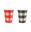 Imagen de Vasos Cuadros Barbacoa Picnic Mix Cartón (6uds)