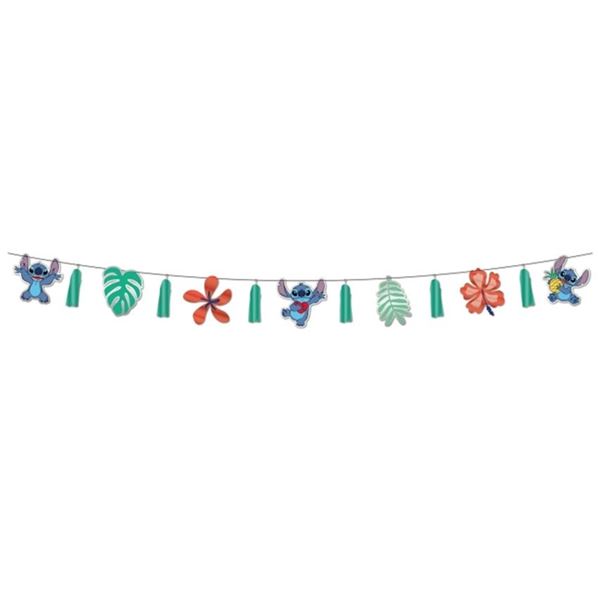 Imagen de Guirnalda Stitch con Borlas cartón (170cm)