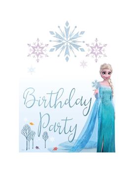 Imagens de Cartel Frozen Personalizable decoración (42cm x 30cm)