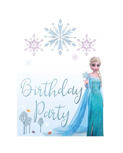 Imagen de Cartel Frozen Personalizable Decoración (42cm x 30cm)