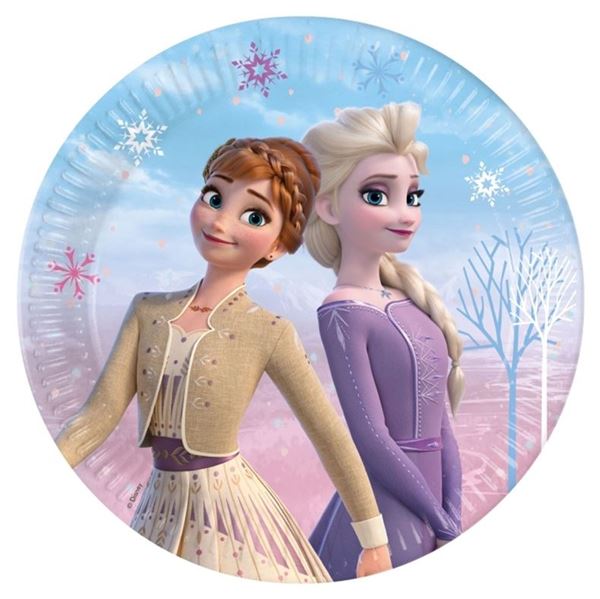 Imagens de Platos Frozen II Spirit cartón 23cm (8 unidades)