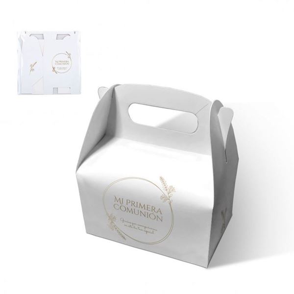Imagen de Caja Regalo Mi Primera Comunión Ramas Oro cartón (2 unidades)