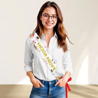 Imagen de Banda Mejor Profe papel Plastificado 150cm