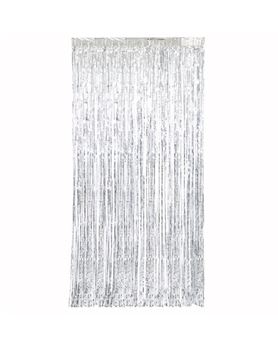 Imagen de Cortina Flecos Plata Fondo (2m x 1m)
