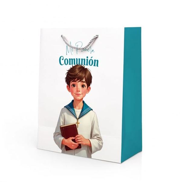 Imagen de Bolsa Regalo Comunión Niño marinero (18cm x 10cm x 23cm)