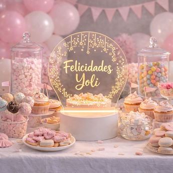 Imagens de Tablero LED Personalizable Mensajes Luz USB 17 cm