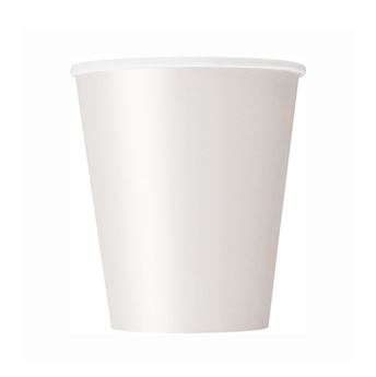 Imagens de Vasos Blancos cartón Unique (8uds)