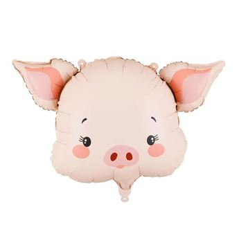 Imagens de Globo Forma Cerdito Rosa Foil (61cm x 36cm)