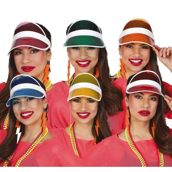 Imagen de Visera Transparente Colores Mix (1 unidad)