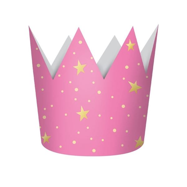 Imagen de Coronas Princesa Papel Little Princess (4uds)