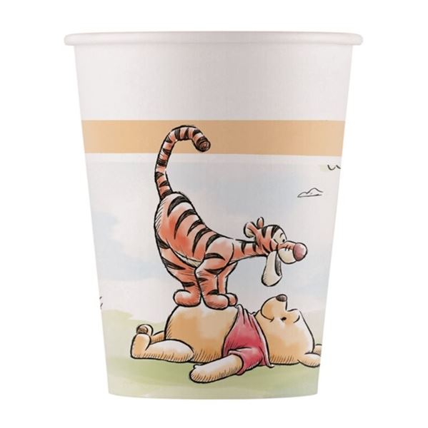 Imagen de Vasos Winnie The Pooh cartón 200ml (8uds)