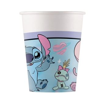 Picture of Vasos Angel y Stitch cartón 200ml (8uds)