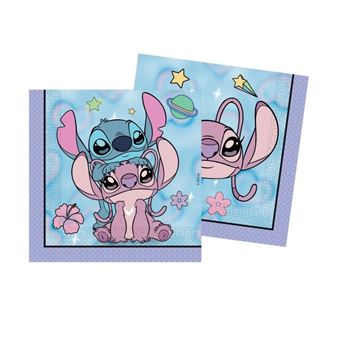 Imagens de Servilletas Angel y Stitch papel 33cm (20uds)