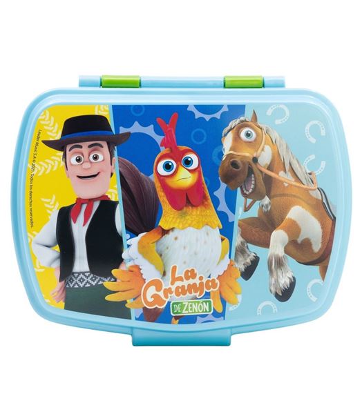 Imagens de Sandwichera La Granja de Zenón Plástico Duro Reutilizable