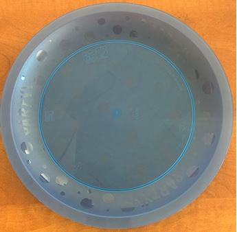 Imagens de Plato Azul plástico Reutilizable (21cm) 