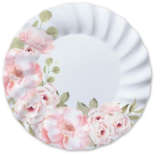 Imagen de Platos Floral cartón 30cm (6)