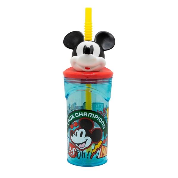 Picture of Vaso Mickey Mouse 3D con Pajita 360ml Reutilizable