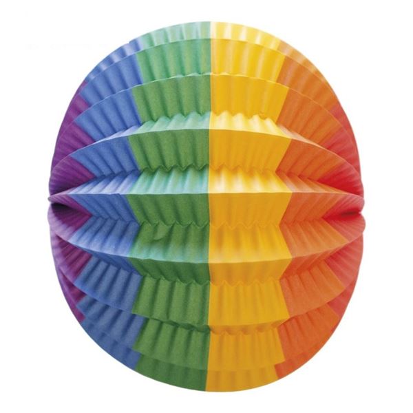 Imagen de Farolillo Arcoíris papel 22cm