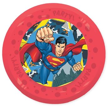 Imagen de Plato Plástico Reutilizable Superman 21cm